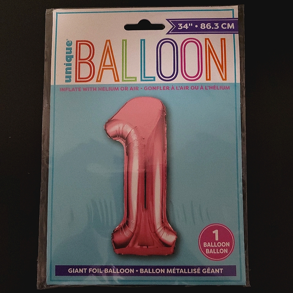 Number 1 Balloon